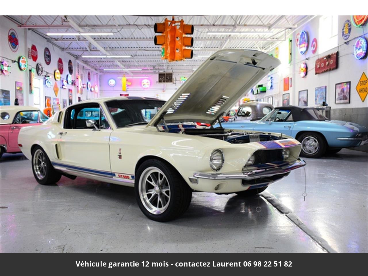 Ford Mustang Gt500 signée carroll shelby n° 1416 cobra le mans 390 ci  s code matching 1968 prix tout compris