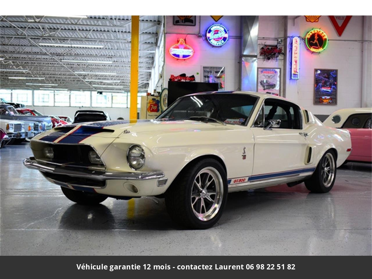 Ford Mustang Gt500 signée carroll shelby n° 1416 cobra le mans 390 ci  s code matching 1968 prix tout compris