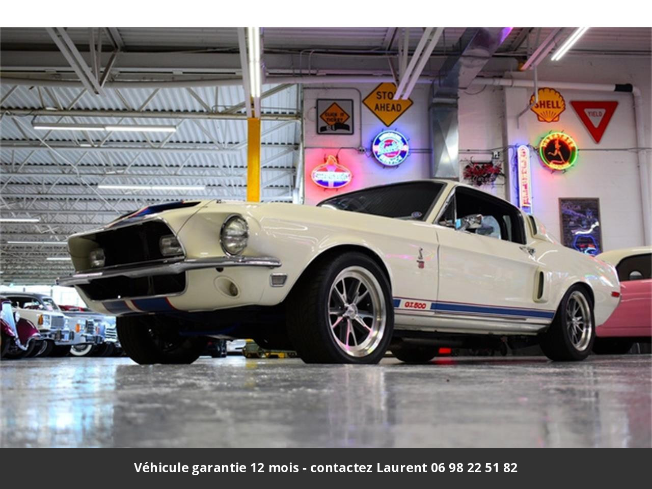 Ford Mustang Gt500 signée carroll shelby n° 1416 cobra le mans 390 ci  s code matching 1968 prix tout compris