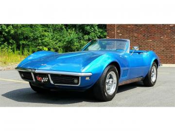 1968 Chevrolet Corvette C3 Bleu LeMans décapotable 1968 Prix tout compris