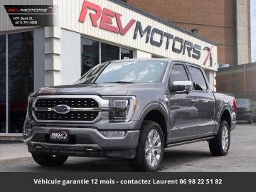 2022 Ford F150 Platinium Ethanol SuperCrew 4x4 Tout compris hors homologation 4500e