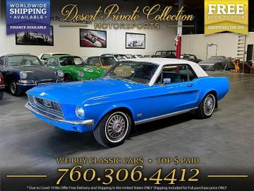 1968 ford mustang V8 S Code 1968 Prix tout compris