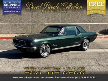 1968 Ford Mustang V8 289 Code C 1968 Prix tout compris