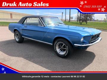 1968 Ford Mustang 289 V8 1968 Prix tout compris