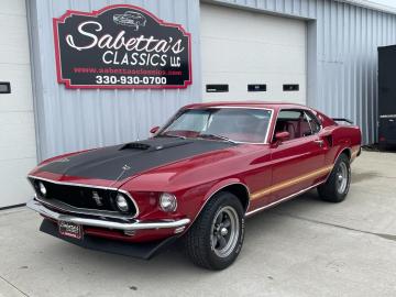 1969 Ford Mustang Marti Report Mach1 V8 Candy Apple Red 1969 Prix tout compris